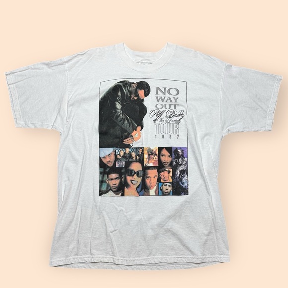 Vintage Puff Daddy & The Family T Shirt No Way Out Tour 1997 Men’s XL P Diddy